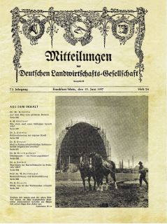 Titelblatt der Deutschen Landwirtschaftsgesellschaft